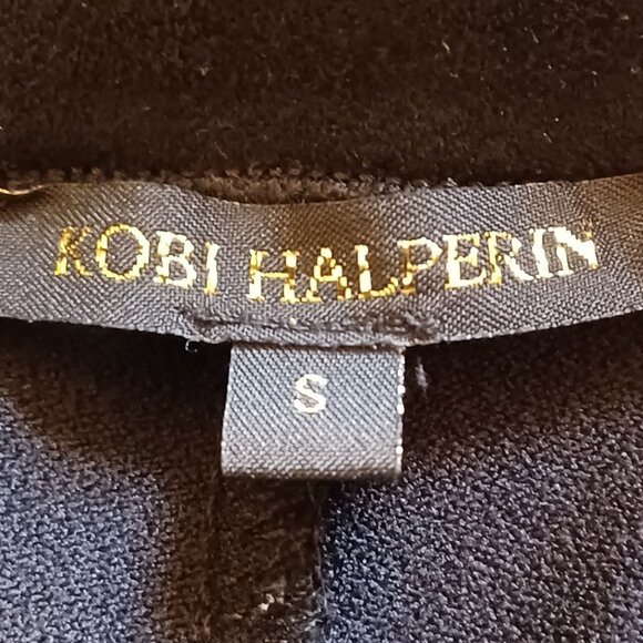 EUC Kobi Halperin "Lori" Black Ankle-Length Faux Suede Pants SIze Small - Picture 4 of 5